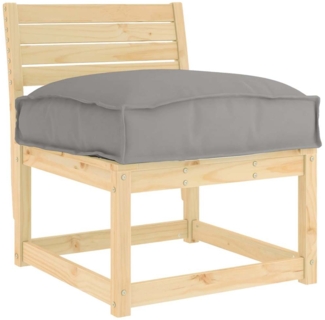 vidaXL Palettenkissen für Sitzfläche Grau 50 x 50 x 12 cm Oxford Stoff 42001469