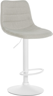 CLP Barhocker Lex Stoff,creme weiß
