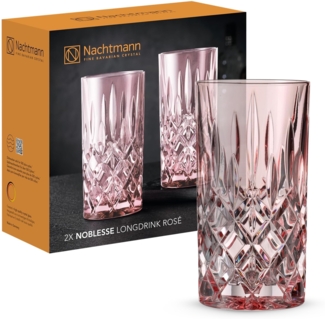 Nachtmann Noblesse Colors Longdrinkglas 395 ml 2er Set - Rosé