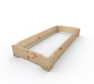 Stapelbett Holzbett (Zirbe) "Gäste-Edi" 80 x 200 cm 27 cm Zirbenbett Gästebett