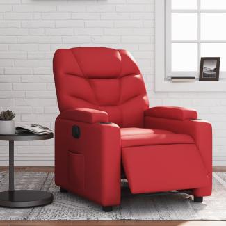 vidaXL Relaxsessel Elektrisch Rot Kunstleder 3204649