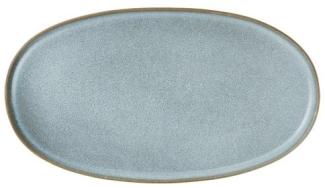 Asa Servierplatte Saisons Denim Oval Grau-Blau (28,5cm) 27200118