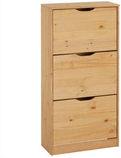 IDIMEX Schuhkommode BASIL, Schuhschrank Schuhkipper mit Klappen Schuhkommode Kiefer massiv versch