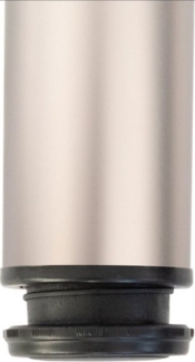 sossai® Tischbein Premium Tischbeine Ø60 mm im Edelstahl-Design, höhenverstellbar +2cm