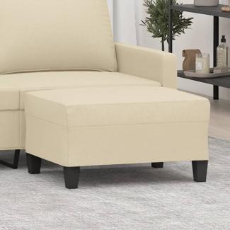 vidaXL Fußhocker Creme 70x55x41 cm Stoff [349349]