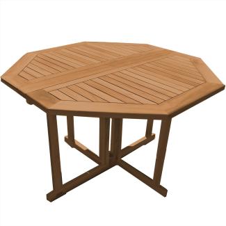 Teak Klapptisch Savona 75 x 150 x 150 cm