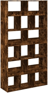 vidaXL Bücherregal Räuchereiche 100x33x187,5 cm Holzwerkstoff 3309379