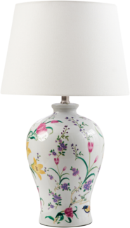 Tischlampe FEBROS Porzellan Weiß