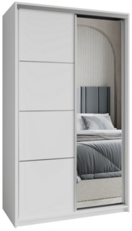 Masseno Schwebetürenschrank VARO Kleiderschrank mit Spiegel und Schubladen Schlafzimmerschrank