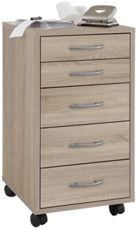 Rollcontainer Fox / Freddy , Holzwerkstoff , Holzfarben , 33 x 64 x 38 cm