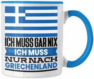 Trendation Tasse Griechenland Tasse Geschenk für Griechen Geburtstag Urlaub Geschenkide