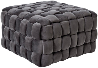 Jahnke Hocker WEB ART M, Hocker, Couchtisch, Beistelltisch gepolstert in edler Flechtoptik