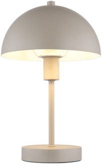 Tischleuchte, Pilz, sandfarben, H 31 cm