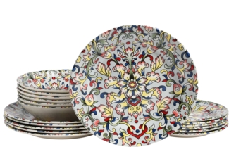 Arabesque Rot, Tellerset 18-tlg (mo)