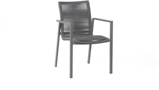Sonnenpartner Sessel Line Alu/Polyrope dark-grey