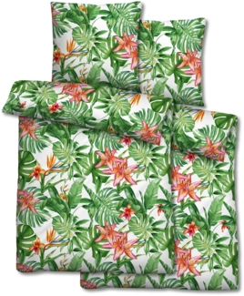 Doppelpack Mikrofaser Seersucker Bettwäsche 155 x 220 + 80 x 80 cm