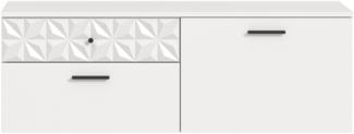 INOSIGN Schuhschrank VICENZA, hängend, 2 Schubkästen, 1 Klappe, 2 Fächer, Ornamentabsetzung Hängeschrank, Flurschrank, Dielenschrank, Anrichte, Kommode