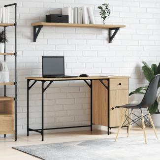 vidaXL Computertisch Sonoma-Eiche 131x48x75 cm Holzwerkstoff 836219