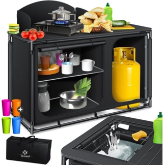 KESSER Campingschrank Campingschrank, Campingküche mit Aluminiumgestell