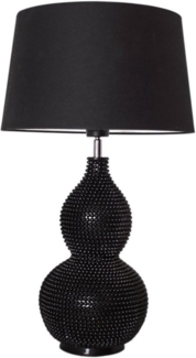 Tischleuchte Lofty H55cm schwarz matt/Schirm schwarz