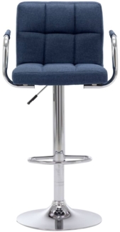 vidaXL Barhocker Blau Stoff [283413]