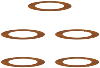 vidaXL geeignet für flache Baumringe 5 pcs Braun Ø60 / 90 cm 873717