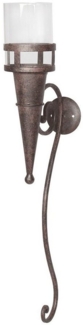 Ambiente Haus Wandkerzenhalter Wandleuchter mit Glas 57cm (1 St)