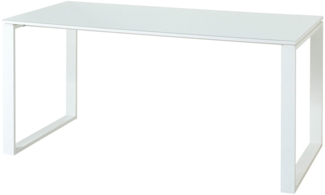 Schreibtisch Madera / GW-MONTERIA , Weiß , 160 x 75 x 80 cm