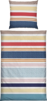 REDBEST Bettwäsche Bettwäsche, Mako-Satin, Satin Streifen