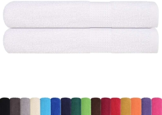 vidaXL Saunatücher 2 Stk. Weiß 80x200 cm 360 g/m² 100% Baumwolle 136661