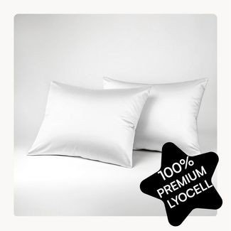 Seralino Kissenbezüge Set aus 100% Lyocell (Tencel) in Gr. 40x80, 80x80, 40x60 cm, (2 Stück), besonders weich, schnelltrocknend, atmungsaktiv, aus Eukalyptusfasern