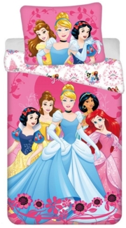 Disney Prinzessinnen Design Kuschelige Bettwäsche Baumwolle, 140x200 cm & 70x90 cm
