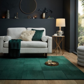 FLAIR RUGS Wollteppich Demi Woll, rechteckig, Höhe: 10 mm, Woll Teppich
