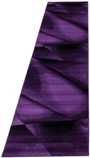 Kurzflor Teppich Matteo Läufer - 80x300 cm - Lila