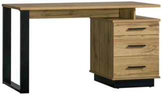 Beautysofa Schreibtisch mit drei Schubladen LAMELO, Modernes Design mit Schubladen, Grifflose Eleganz, Stabil & Langlebig