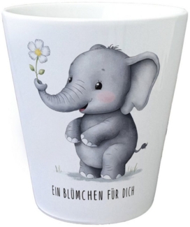 speecheese Blumentopf Grauer Elefant - Blümchen für dich Blumentopf
