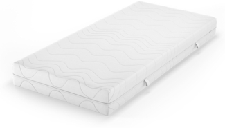 Kaltschaummatratze Weiß 80 x 200 cm 20cm Höhe Vitalispa