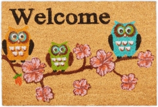 Fußmatte Kokos Welcome Eulen 10035506