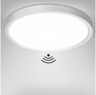 Oraymin LED Deckenleuchte LED Deckenlampe Rund Weiß Lampe für Bad Schlafzimmer Flur Küche, 18W, LED fest integriert, Neutralweiß, für Schlafzimmer, Flur, Balkon,1620LM, Weiße runde Deckenlampe, IP20