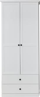 Garderobenschrank Baxter in weiß 81 cm