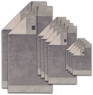 Cawö Handtuch Unisex Handtuch 1er Pack, 10er Pack Baumwolle, Frottier (Set, 10-St)