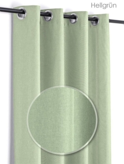 Beautex Vorhang Leinen Optik Brilliant Ösenvorhang, Gardine mit Ösen 140x245 cm, Ösen (1 St), blickdicht
