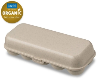 KOZIOL Eierkorb Eierbox Eggs To Go nature desert sand, Kunststoff