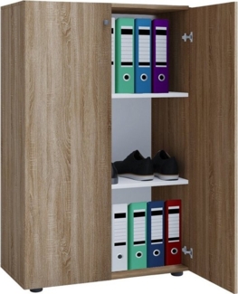 VCM Büroschrank Lona 913934 Sonoma-Eiche (Sägerau) B. 70 x H. 111 x T. 38 cm