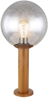 Sockellampe, Holzoptik, H 50 cm