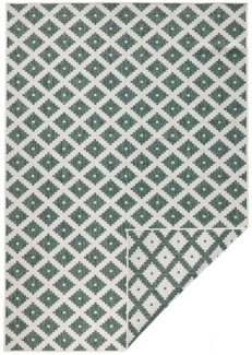 In- & Outdoor Wendeteppich Nizza Grün Creme - 120x170x0,5cm
