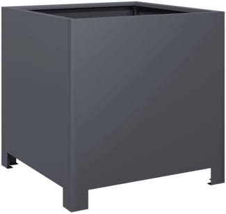 vidaXL Pflanzkübel Anthrazit 40x40x40 Stahl 851203