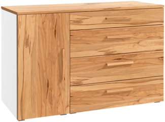 Hasena Kommode Totrino weiss Wildbuche natur, geölt zerlegt