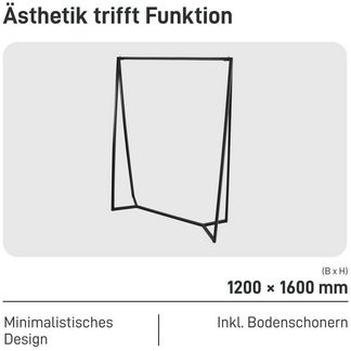 Natural Goods Berlin Kleiderständer TRIANGEL, Kleiderstange freistehend, Garderobe, Clothing Rack, Organizer