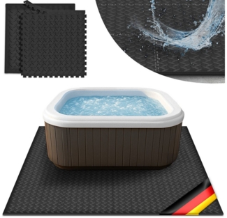 tillvex Pool-Bodenschutzfliese tillvex® Whirlpool Unterlage eckig 200 cm Bodenmatte Pool Untergrund, Matte viereckig Whirlpools Thermo Bodenschutzmatte Pool Untergrund, Whirlpool Unterlage eckig 200 cm